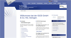 Desktop Screenshot of igos.de